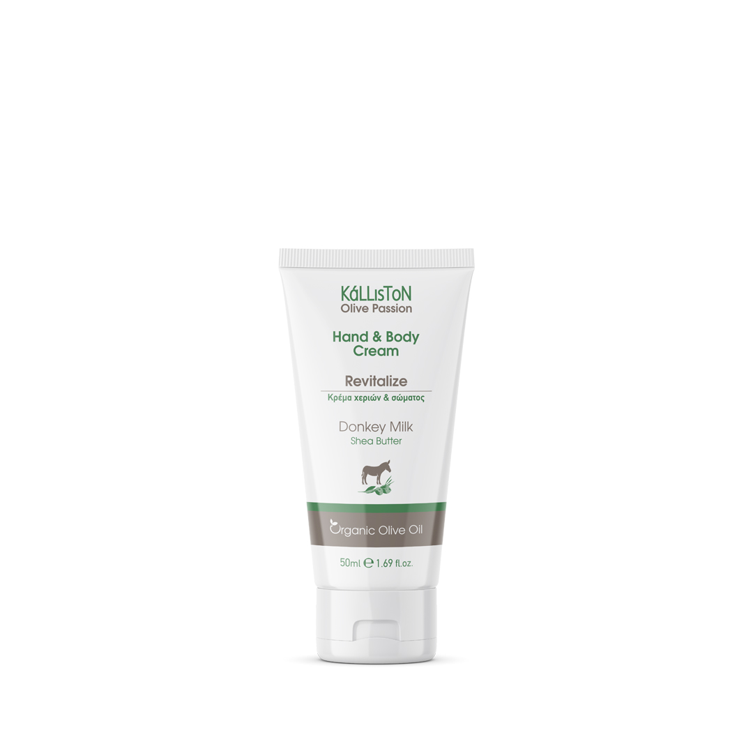 KL1015 Hand & Body cream for revitalizing with donkey milk 50ml - Image 1